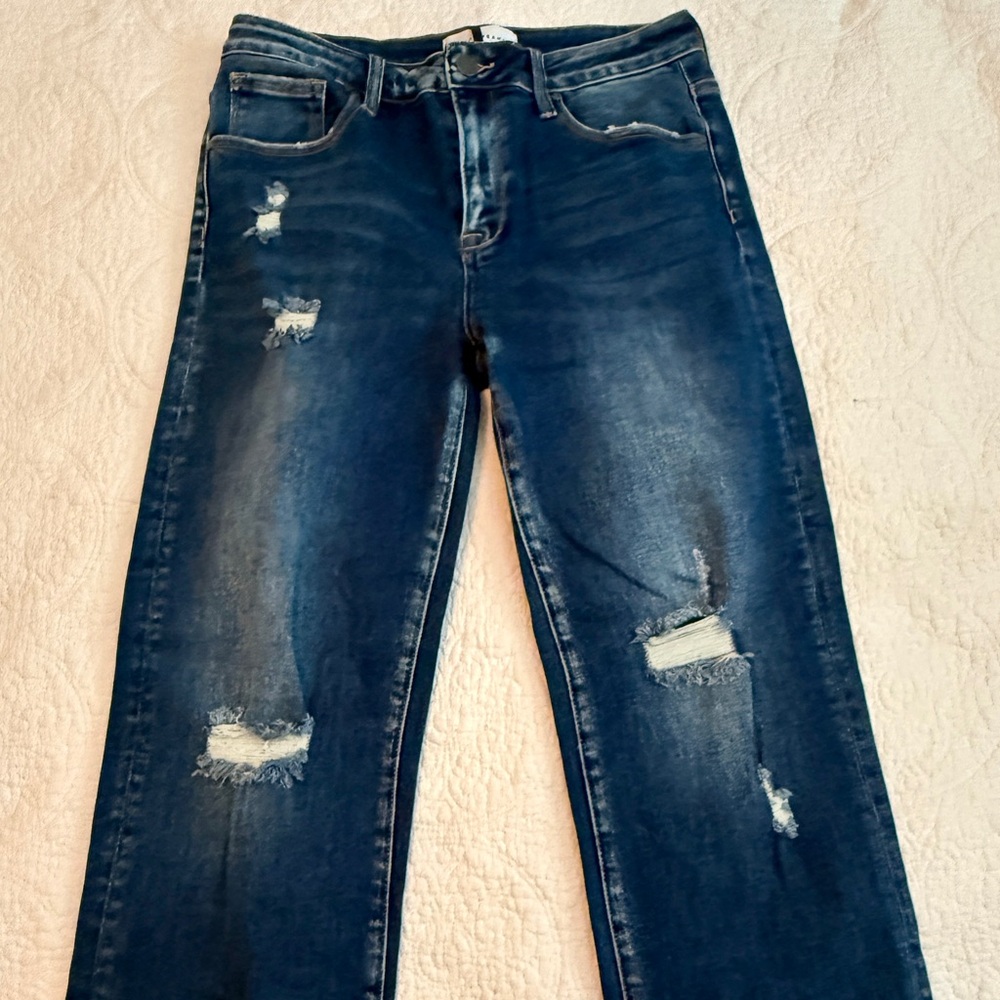 Risen Distressed Blue Jeans